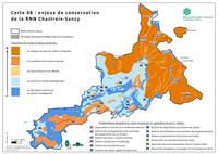 Les enjeux de conservation dans la RNNCS (Agrandir l'image).